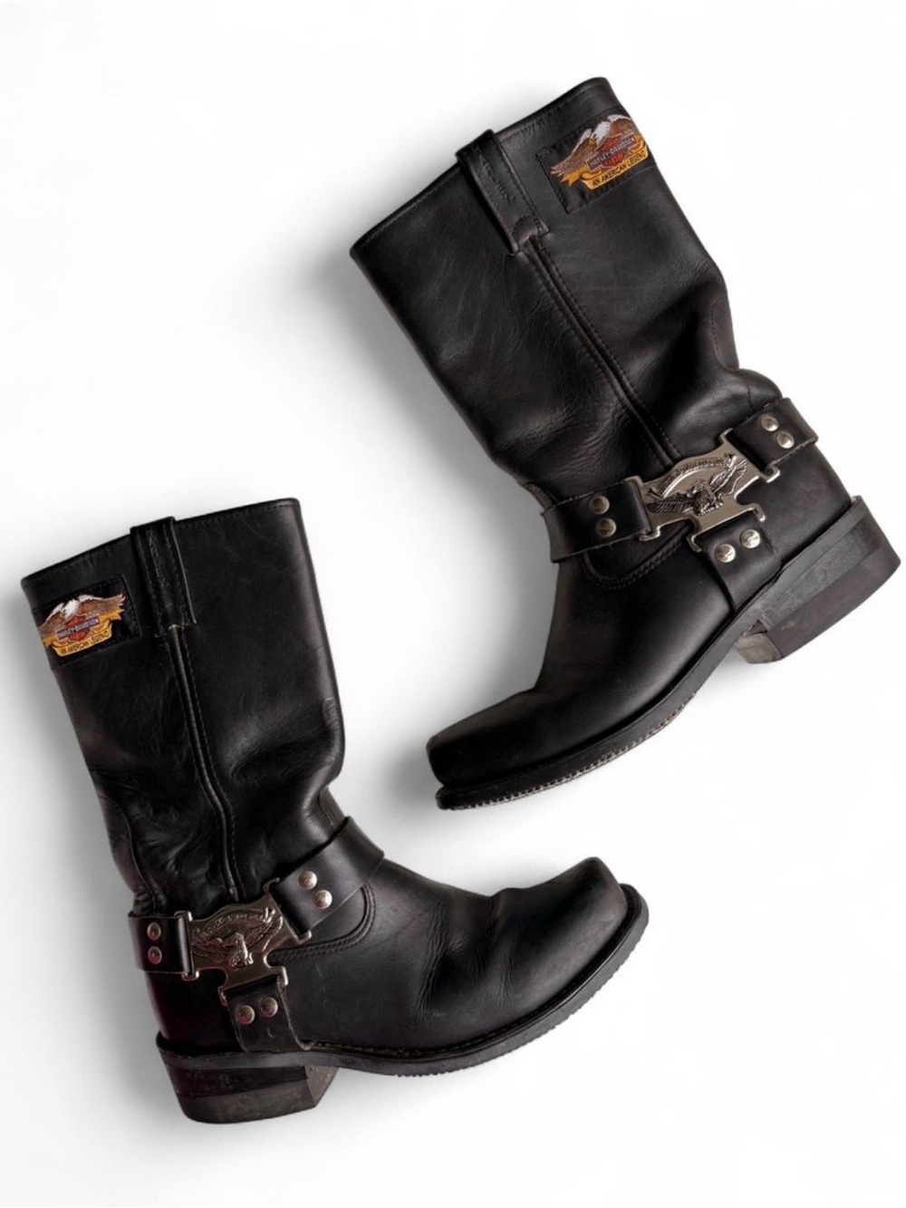 Harley-Davidson Leather Harness Motorcycle Boots